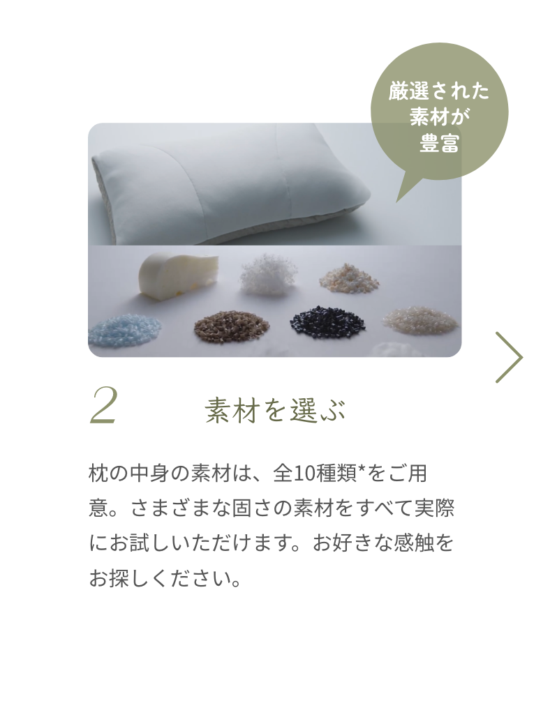２、素材を選ぶ